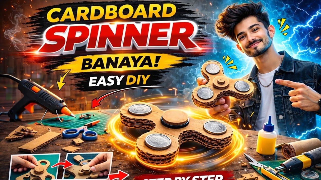 HOW TO MAKE SPINNER / EASY CRAFT IDEA / #craftideas#craft#simplecraft #art #diy 