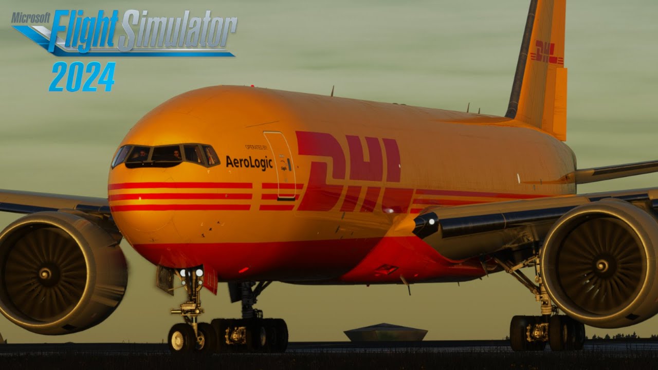 Flight Simulator: Boeing 777F Leipzig - Nottingham | DHL Cargo Full Flight | MSFS2024