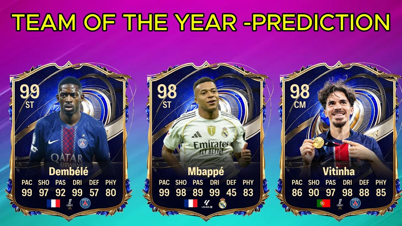 MY TEAM OF THE YEAR! Ft. Mbappé, Vitinha, Dembélé, etc. -Prediction