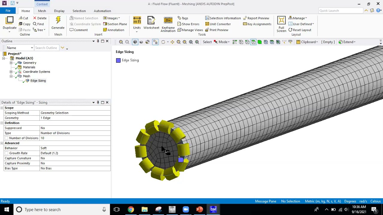 ANSYS Fluent - Grid Independence Test