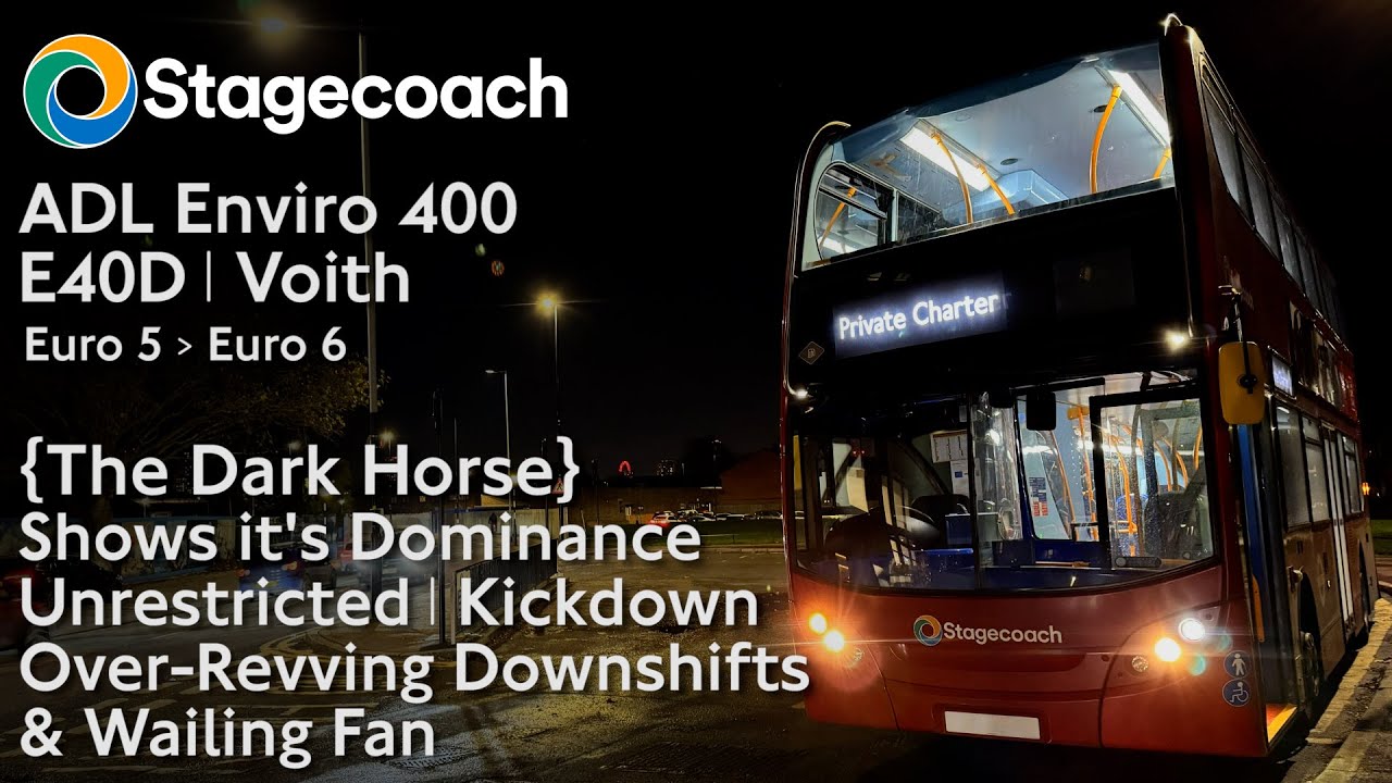 {The Dark Horse} Unrestricted Stagecoach Enviro 400 Voith w/ Kickdown shows it's Dominant Side