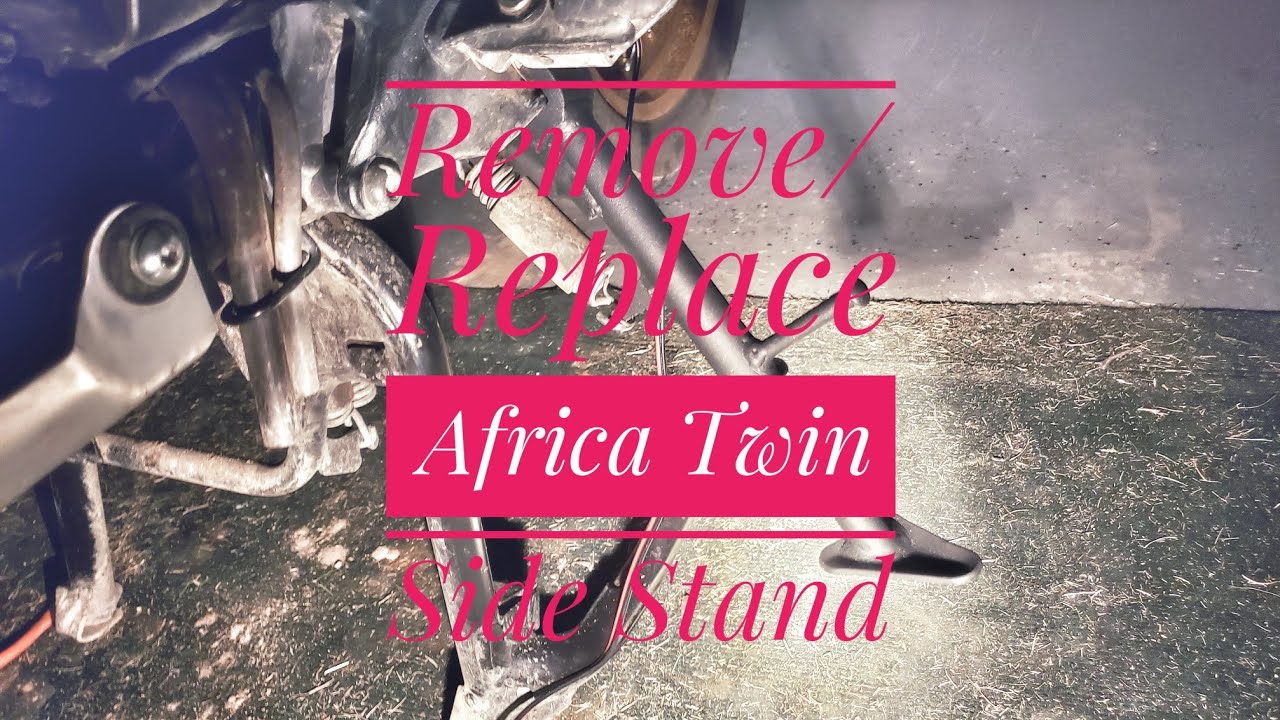 How to remove and replace an Africa Twin side stand easily.