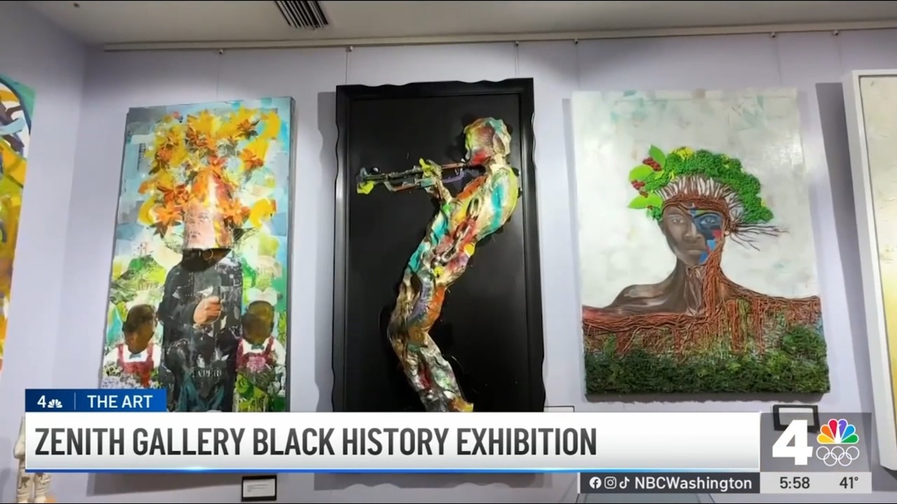 Zenith Gallery's Black History Month Exhibit Featured on NBC4 Washington!