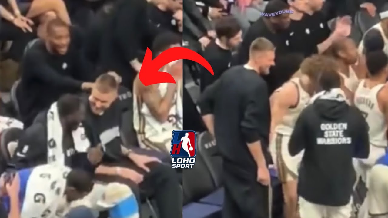 Draymond Green & Kristaps Porzingis keeping the vibes light!🤝