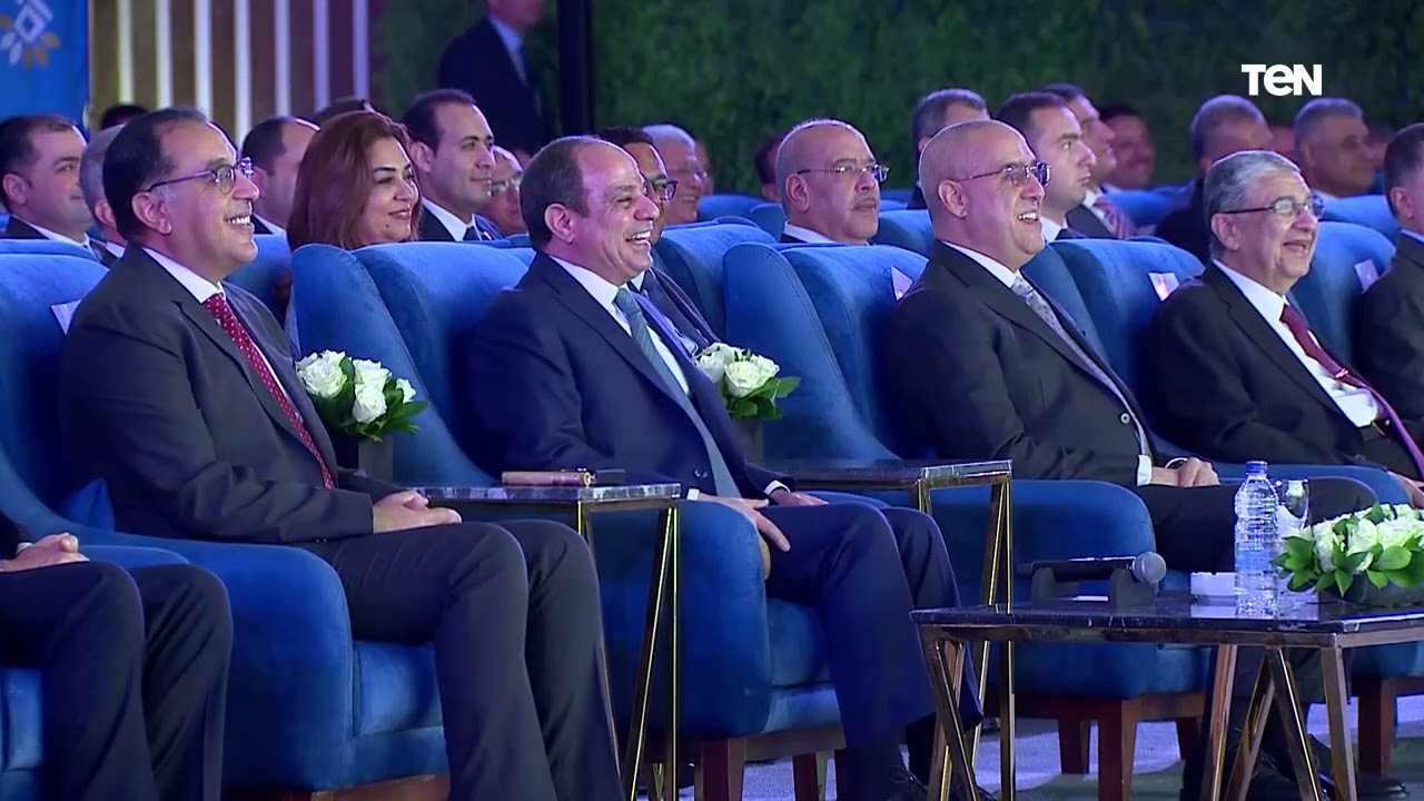 ماذا قال الفنان شريف منير جعل الرئيس السيسي يضحك خلال افتتاح مدنية المنصورة الجديدة