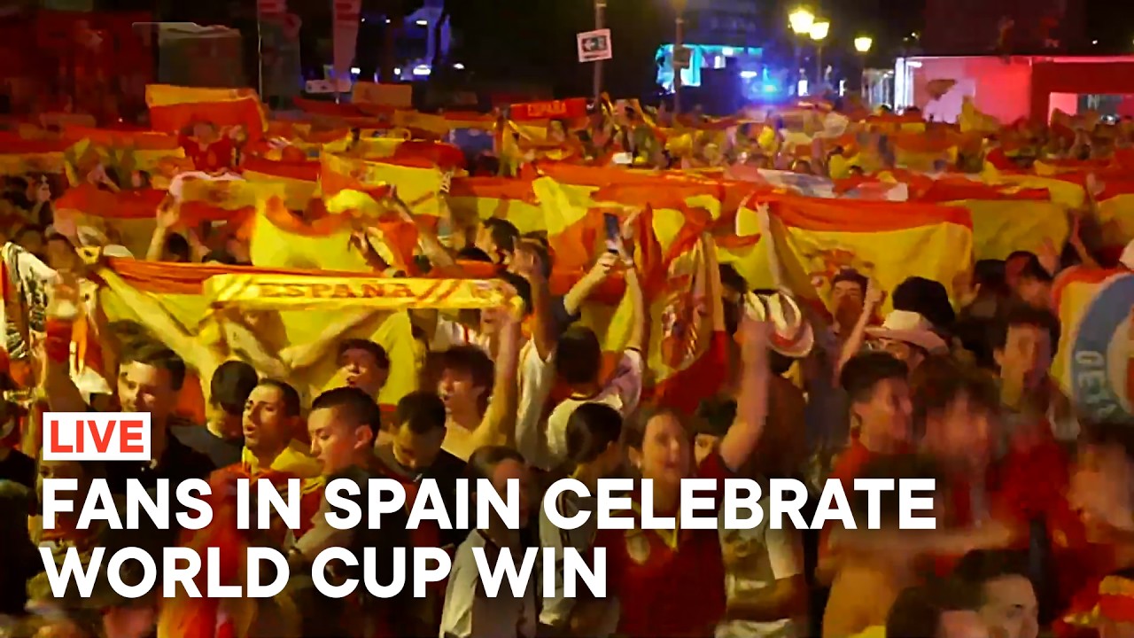 Fans in Spain Celebrate Winning The 2026 World Cup 🏆 Live from Madrid