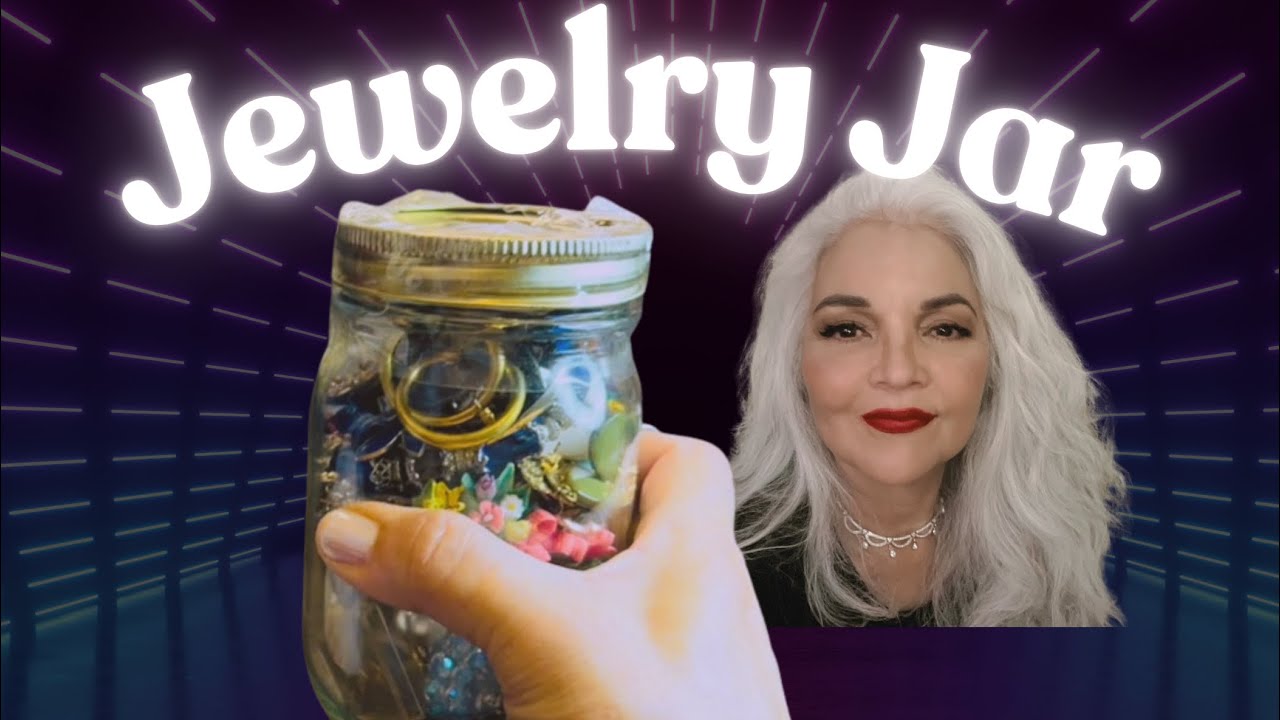 What's inside a $10.00 Antique Shop's  jewelry jar?