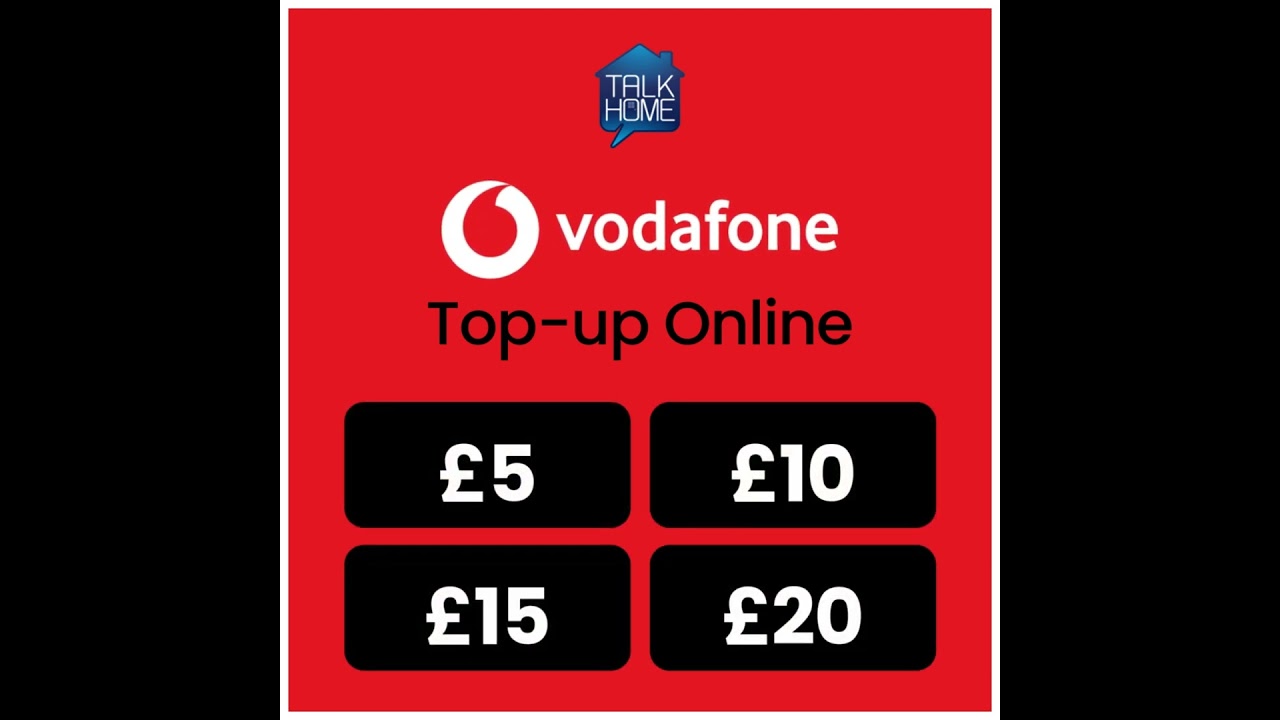 Top-up your Vodafone Mobile Number Online - Talk Home App #mobiletopup #recharge #vodafonetopup