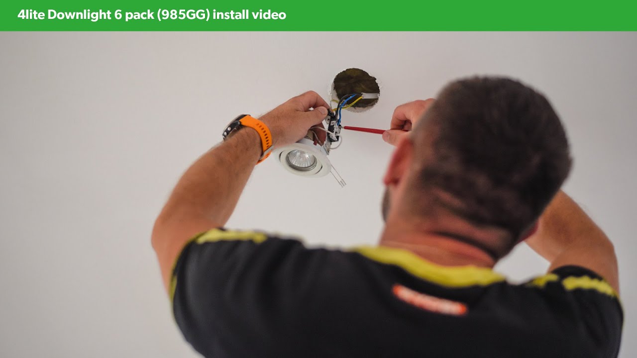 How to install a 4lite Fire rated CCT Downlight 6 pack | Screwfix
