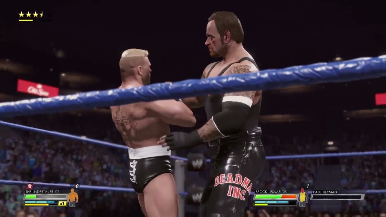 WWE 2K22 - ‘03 Undertaker Vs '03 Brock Lesnar - 2 out of 3 falls match!!