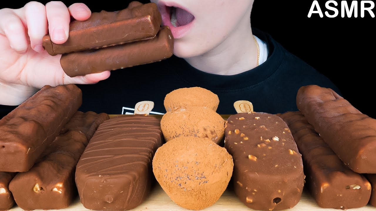 ASMR Chocolate Ice Cream [Snickers, Twix, Haagen Dazs, Mochi] Dessert Mukbang | Eating Sounds