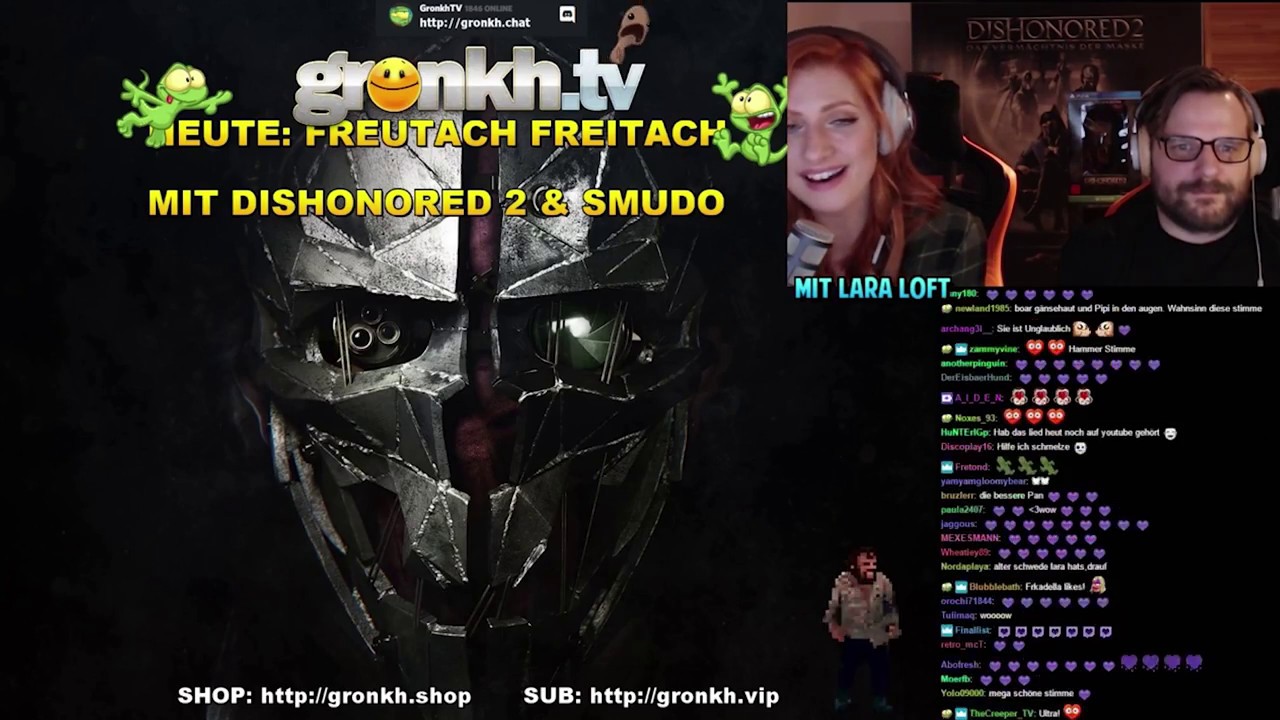 Lara Loft singt bei Gronkh im Stream