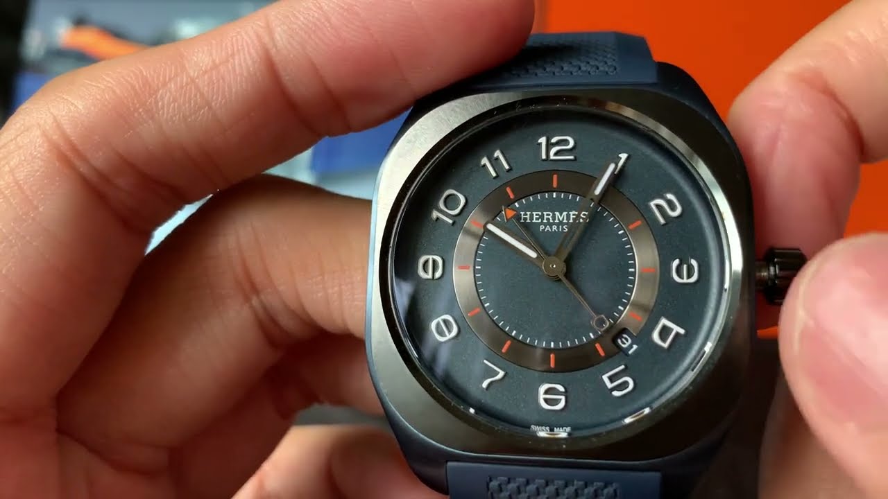 週未發up 瘋～ Hermès H08 Blue Titanium