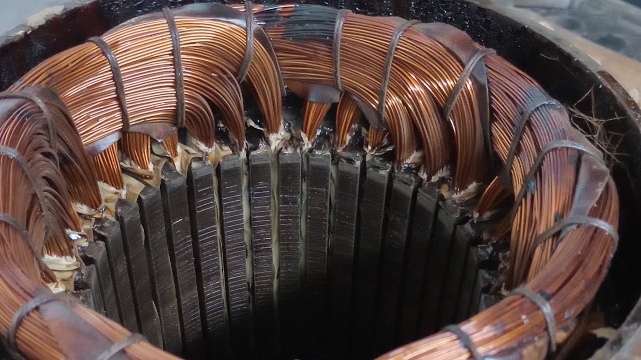 Motor antiguo trifásico hace saltar térmica REVISADO Y DESARMADO