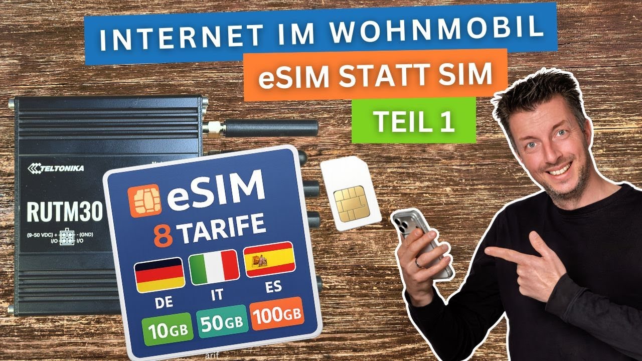 Internet im Wohnmobil - mit eSIM - Warum klassische SIM-Karten ausgedient haben - Teil 1