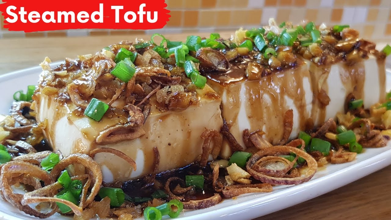 Steamed Tofu with Dried Shrimps (Soft Tofu)