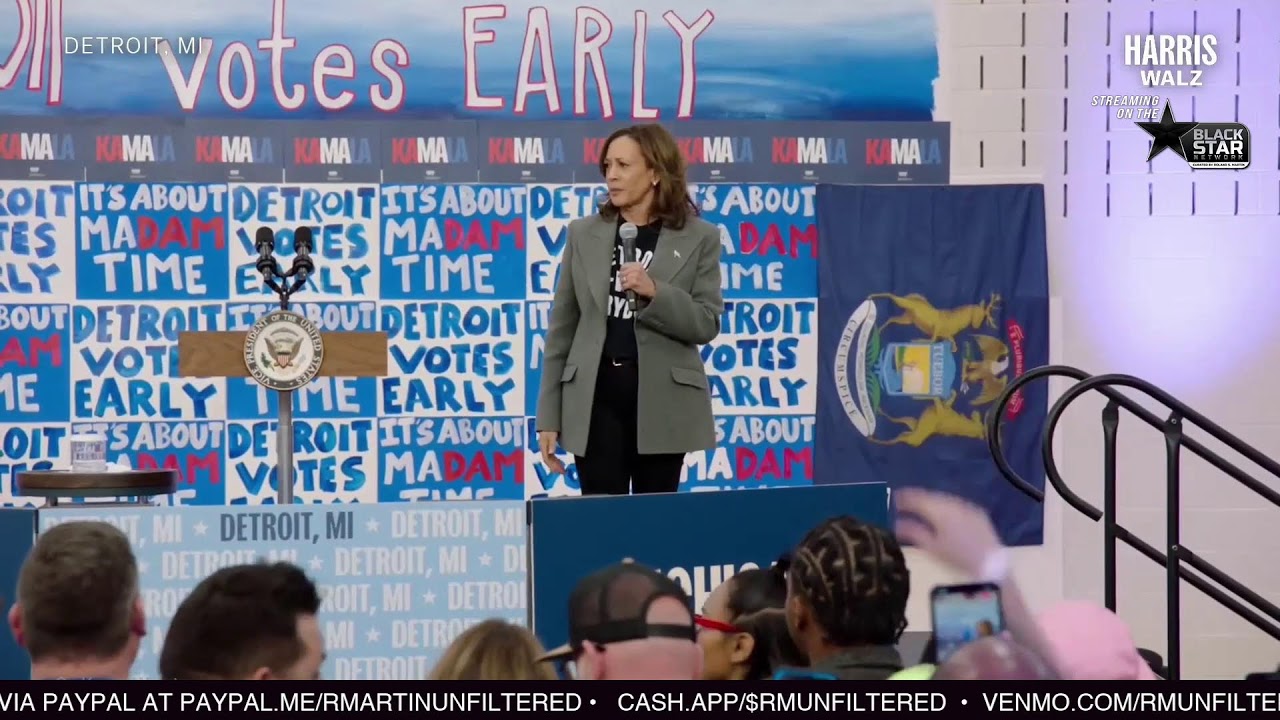 VP Kamala Harris & Lizzo Early Vote Event in Detroit, Michigan