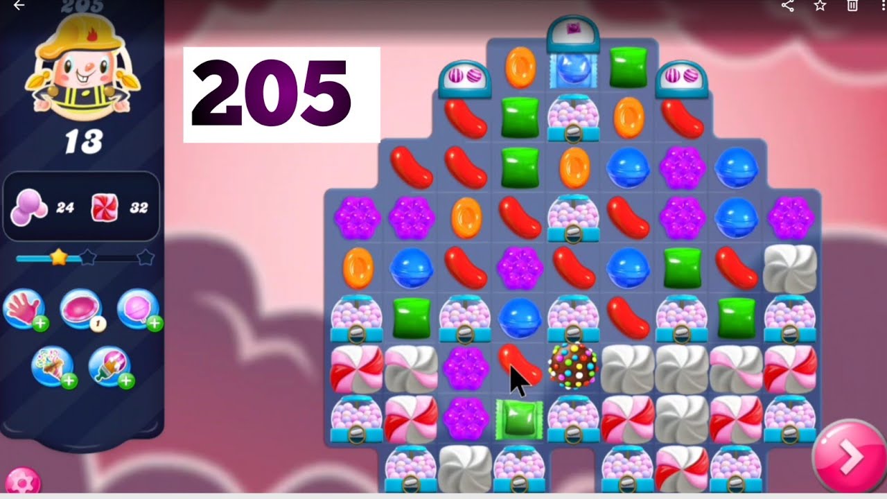 Candy crush saga level 205 । Legendary level । No boosters। Candy  205 help । Candy crush saga game