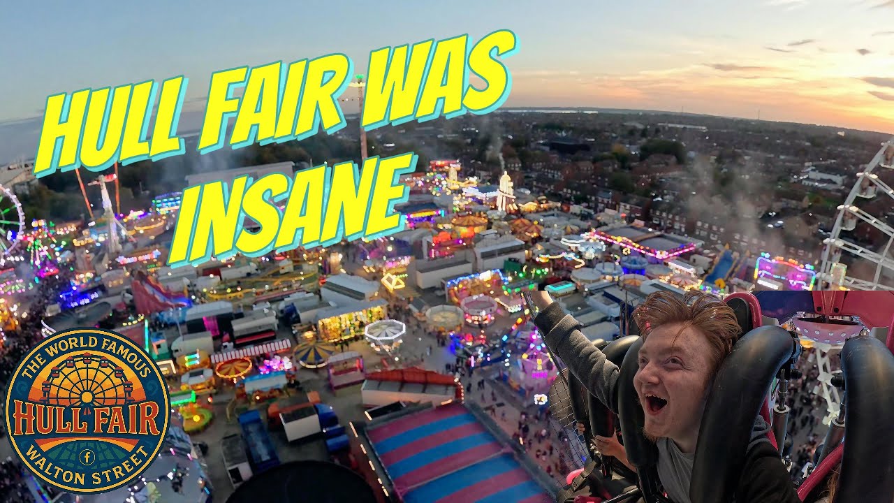 MY FIRST TIME AT HULL FAIR IS WILD  (Hull fair Funfair vlog 2025)