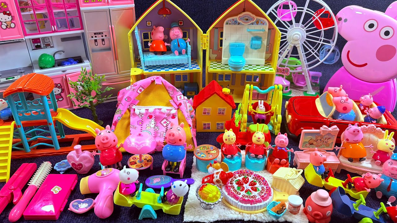 10 Minutes Satisfying with Unboxing Peppa Pig House & Super Playground Toy World ASMR | Review Toys