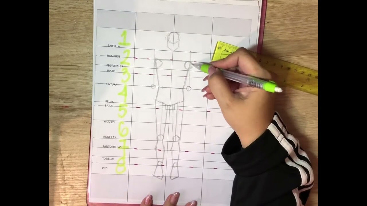 Tutorial de figura humana para principiantes - 8 cabezas de altura