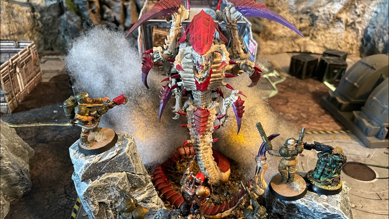 Grimdark Future Battle Report (Human Defence Force Vs Alien Hive Monster 570 points) S1E13