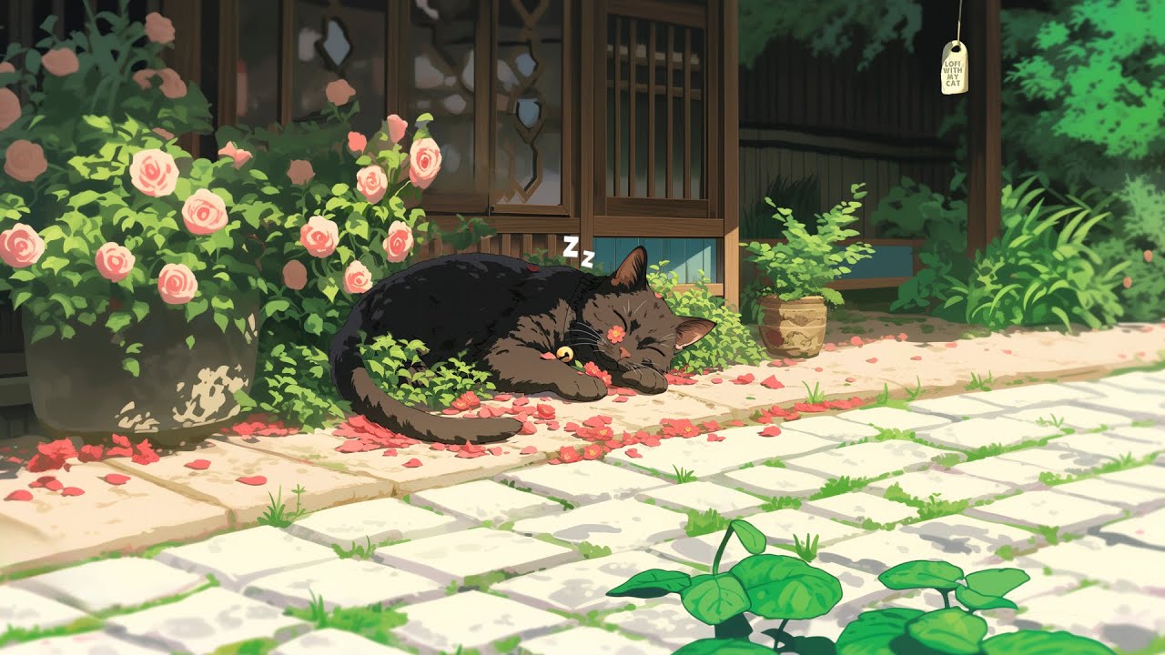 Lofi With My Cat || Spring Sleep 🌷💤 Lofi cat - Lofi spring 🐾 playlist for Sleep/ Heal/ Study