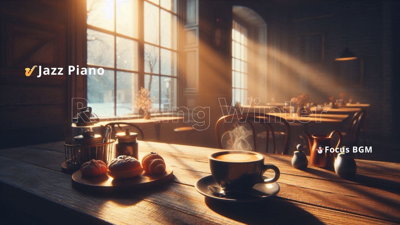 作業用BGM☕ 冬の午後カフェ｜Calm Jazz Piano for Focus