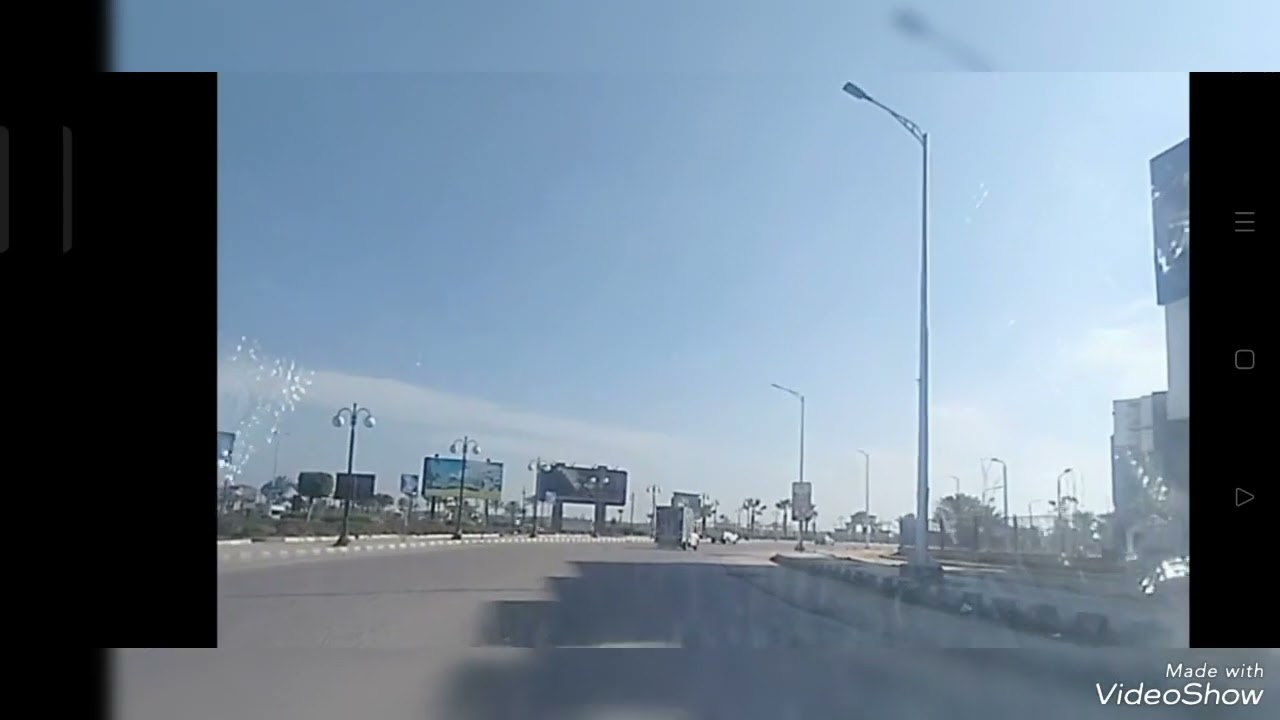 الطريق من دمياط الجديده إلى دمياط القديمة