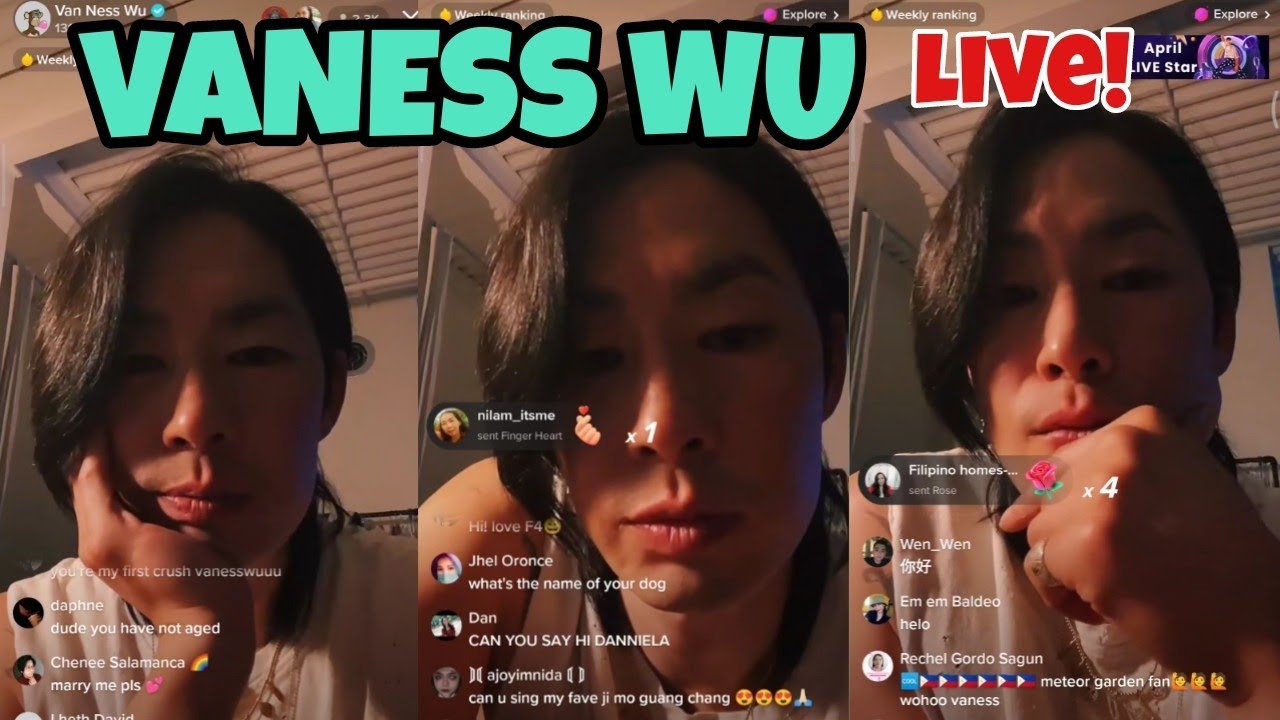 VANESS WU METEOR GARDEN LIVE ON TIKTOK