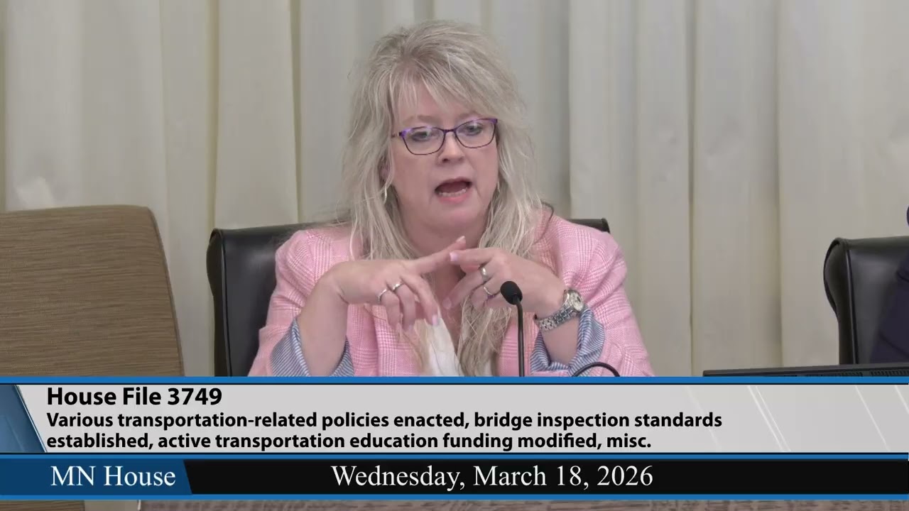 House Transportation Finance and Policy Committee 3/18/26