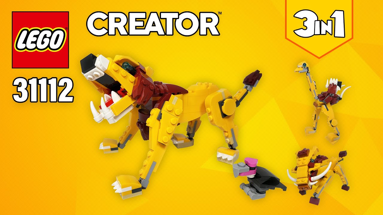 LEGO&reg; Creator 3in1 Wild Lion (31112)[224 pcs] Ostrich & Warthog Building Instructions | TBB