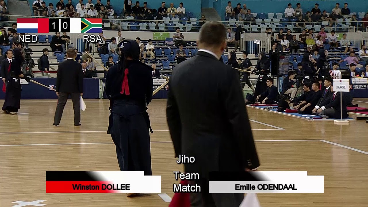 17th World Kendo Championships Men's TEAM MATCH 1ch Netherlands vs South Africa