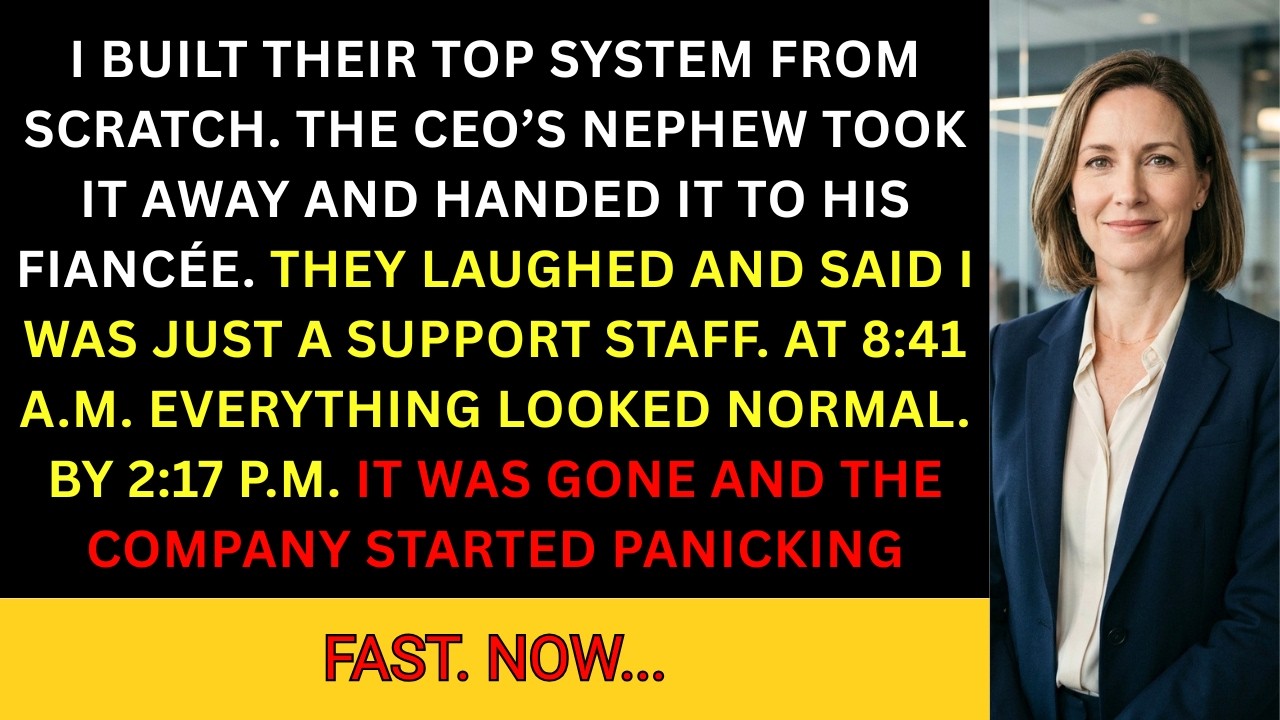I Built Their Top System, The CEO&rsquo;s Nephew Gave It To His Fianc&eacute;e &mdash; It Vanished