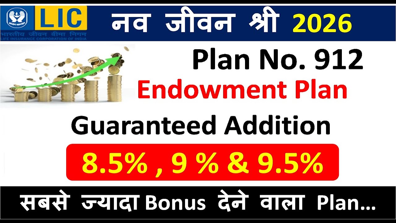 LIC Nav Jeevan Shri Plan No 912 Details & Official Benefits Explained (2026)