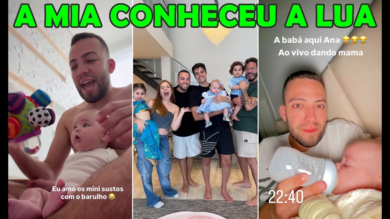 Lucas Rangel apresentando a Mia pra família da Viih Tube + Revelando quem é a babá dela