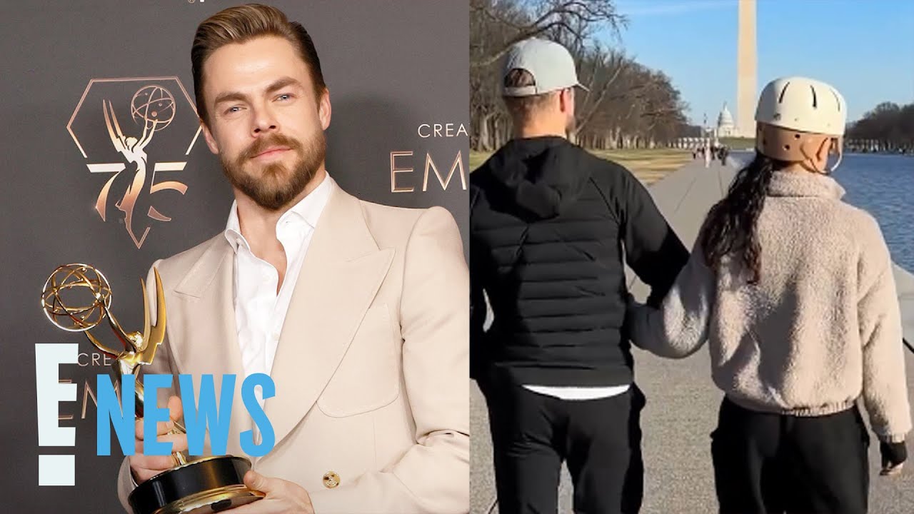 Derek Hough's TEARFUL Speech About Wife Hayley Erbert After Emmy Win | E! News
