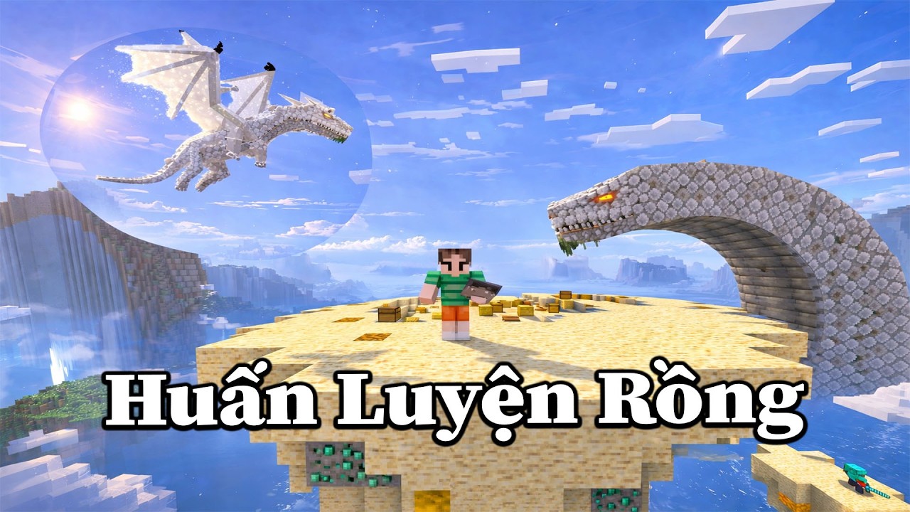H&agrave;nh Tr&igrave;nh Huấn Luyện Rồng V&agrave; Đại Chiến Với BOSS Trong Minecraft ( Phần 3 ) 🤣