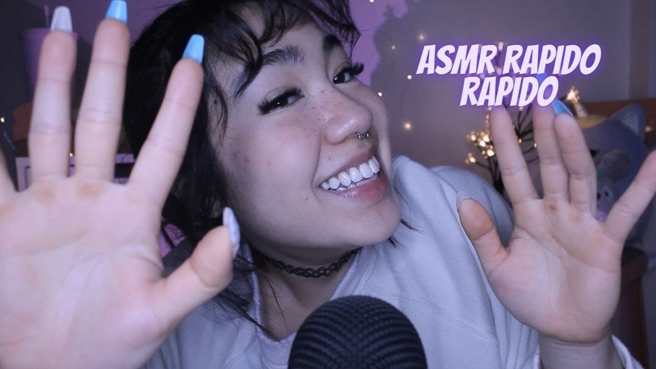 ASMR | GATILHOS RÁPIDO para ALTOS FORMIGAMENTOS (MOUTH SOUNDS, SONS DE MÃO, UNHAS, TECIDO e MAIS)