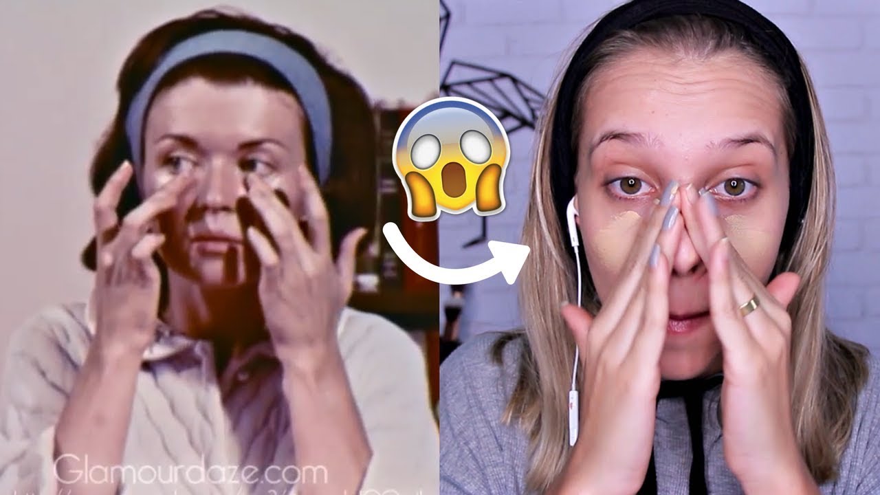 IMITEI UM TUTORIAL DE MAQUIAGEM DOS ANOS 60