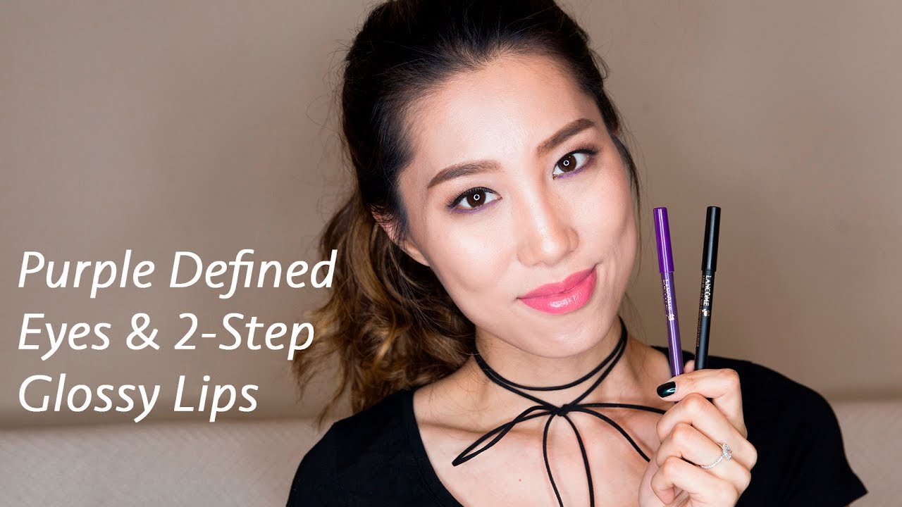 Purple Defined Eyes & Two-step Glossy Lips  | CHRISHANXOXO