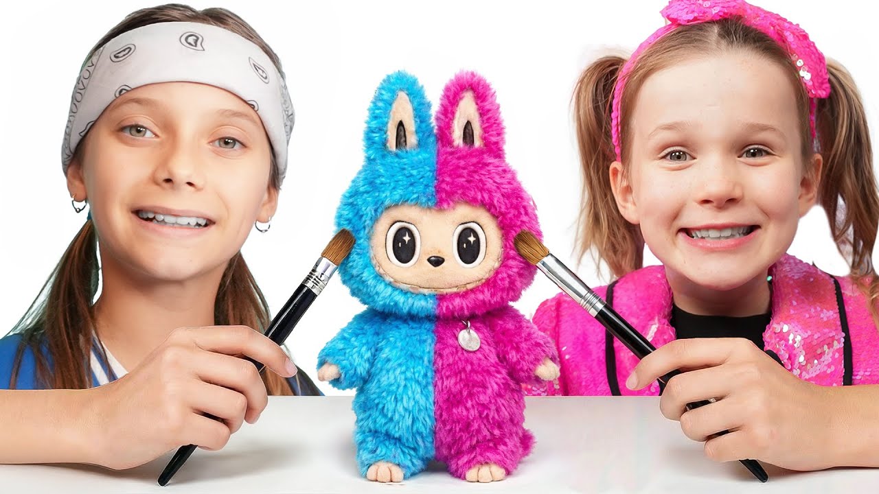 Rózsaszín vs. Kék Babaház Kihívás! 🎀💙 Gyerekeknek DIY Móka