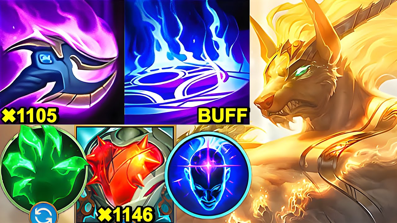 Wild Rift China Nasus - BROKEN BUFF !? 17KILL HEARTSTEEL ONE SHOT NASUS Build Runes - Sovereign Rank