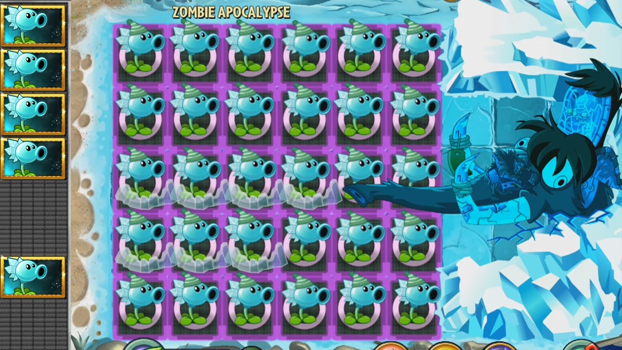 Plants vs Zombies 2 Hack - Hielaguisantes vs Los Zombots