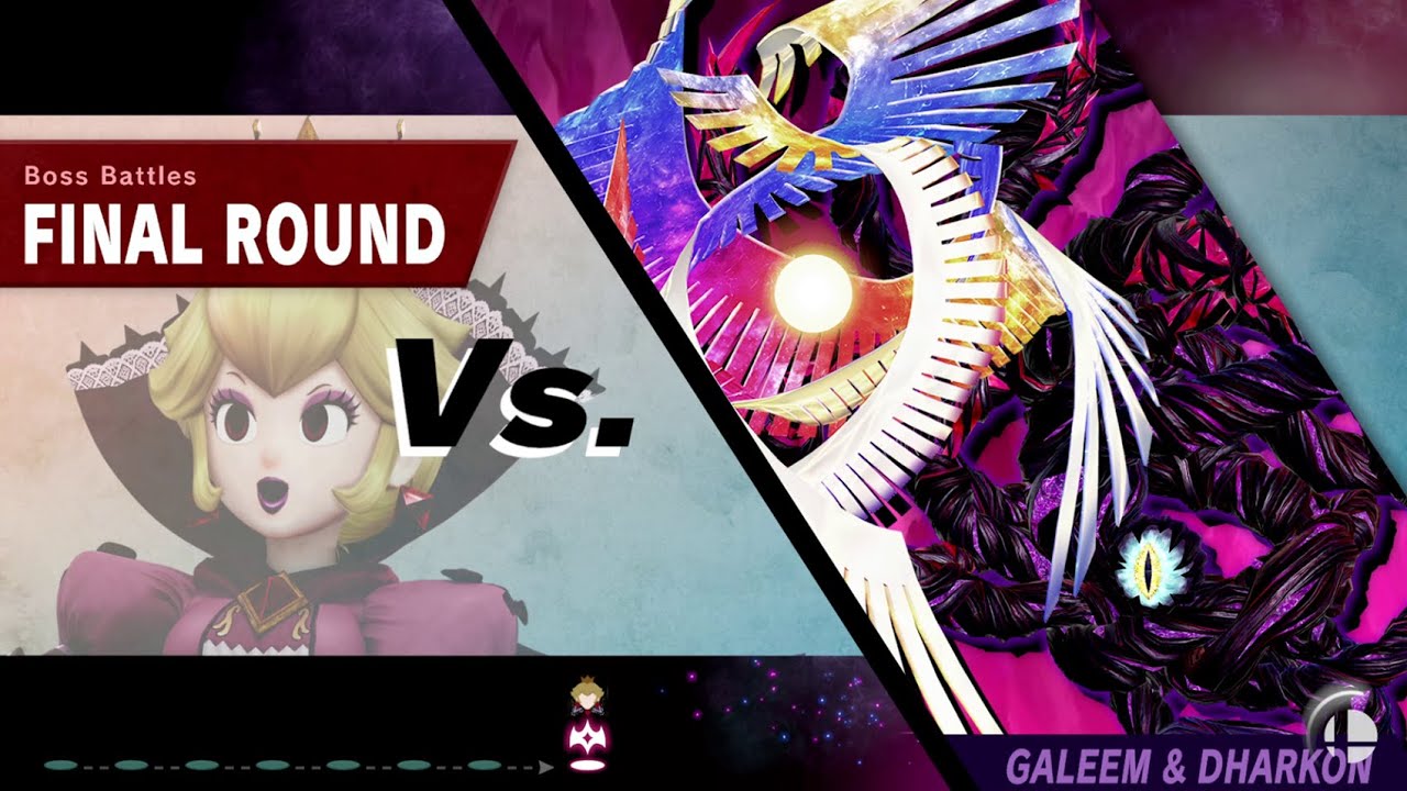 Shadow Queen Peach vs Boss Battles 9.9 Difficulty [lucaskueger8261  Request] SSBU Mods By kantoskies
