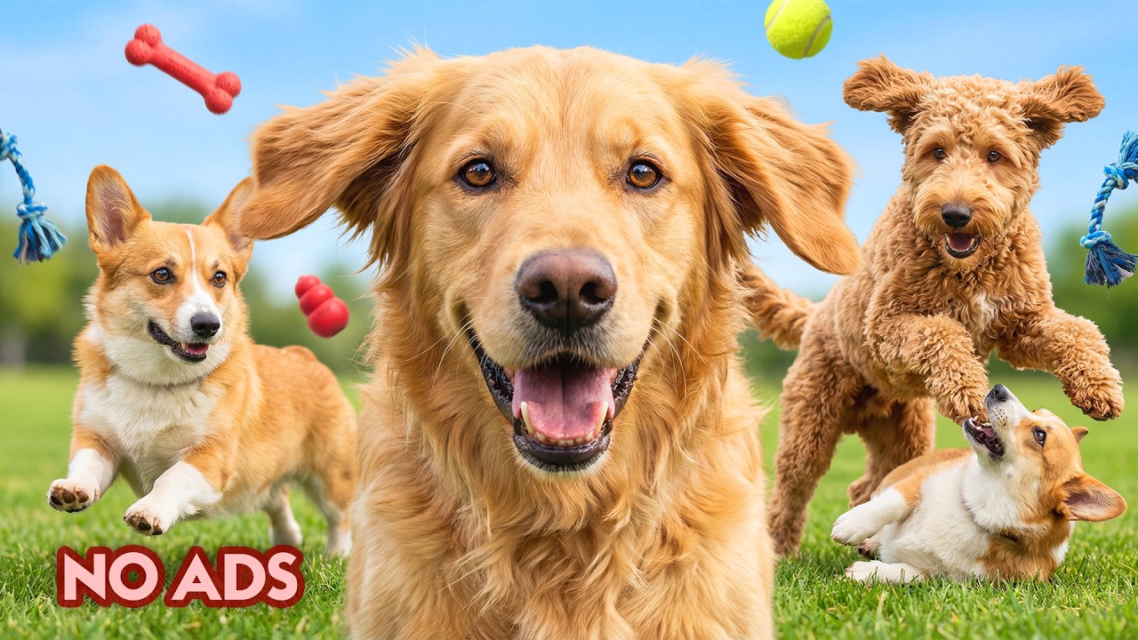 12 Hours of Dog TV for Dogs to Watch 🐕 Gentle Anti-Stress Music for Dogs & Peaceful Rest