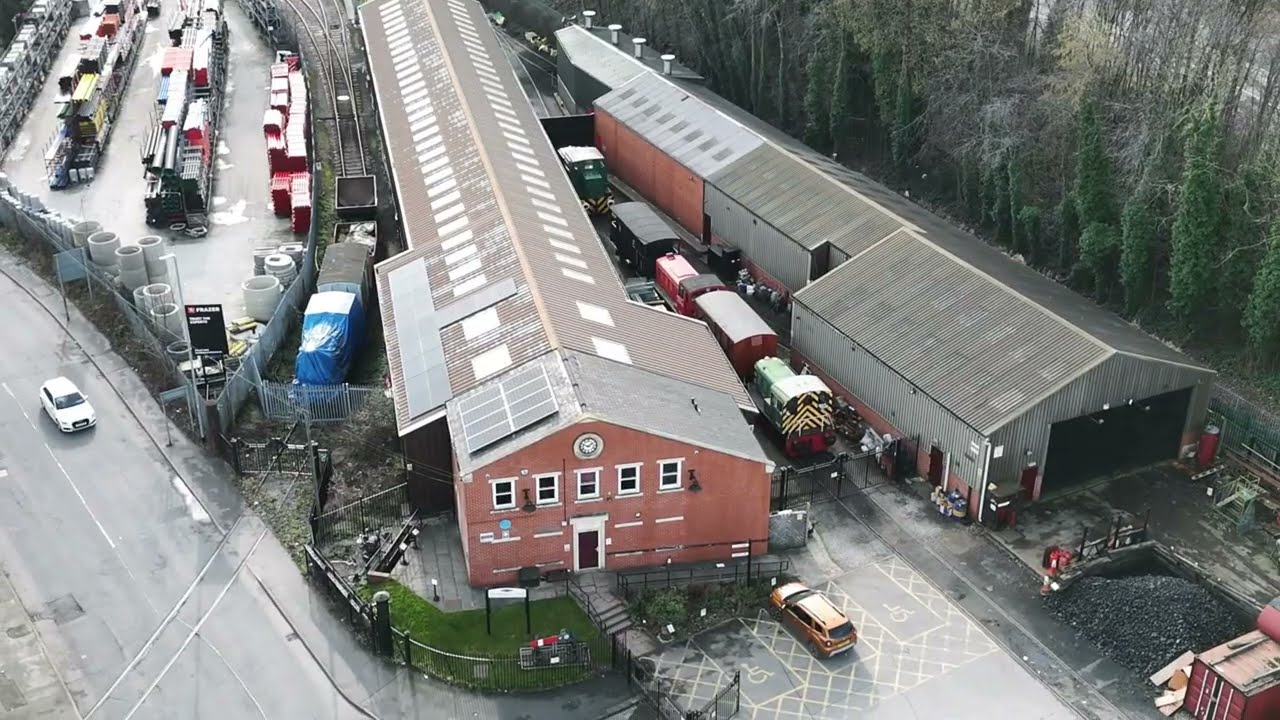 Drone flight over Middleton Railway the world’s oldest continuously working railway