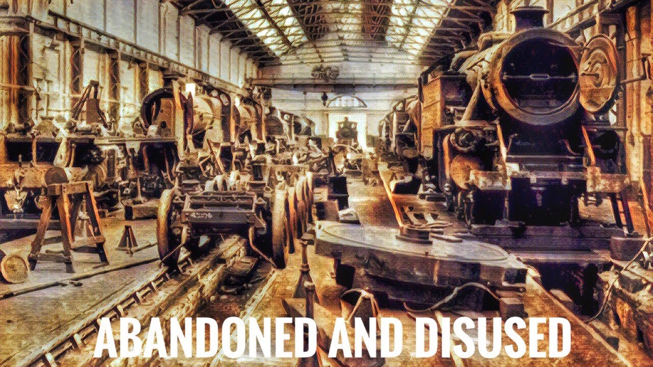 Ashford Railway works . Disused , Abandoned in the United Kingdom England Kent