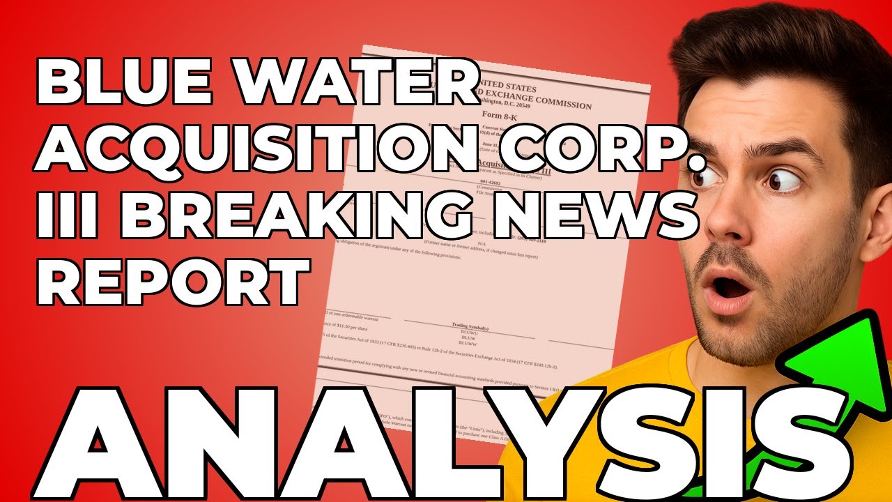 Blue Water Acquisition's IPO: My Concerns About This Blank Check Company