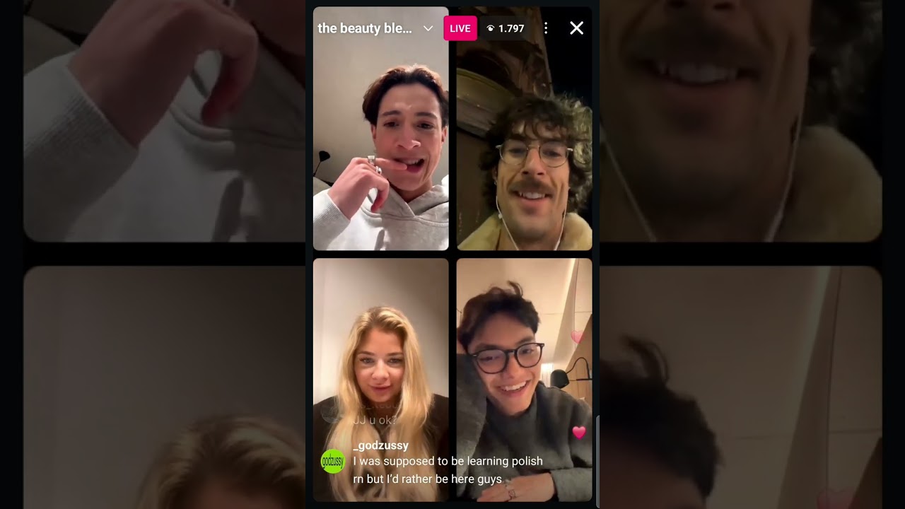 Kyle Alessandro, JJ, Sissal, Go-jo insta live 07.04.2025